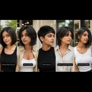 Trendy short haircuts for women in India with stylish low-maintenance looks